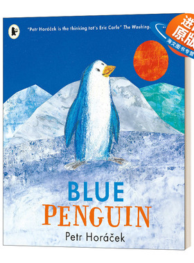 英文原版绘本 Blue Penguin 蓝色企鹅 捷克绘本大师 Petr Horacek全彩感人友谊插画故事儿童英语启蒙 英文版 进口英语原版书籍