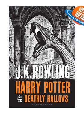 英文原版 Harry Potter and the Deathly Hallows 哈7 哈利波特与死亡圣器 成人版封面 英文版 进口英语原版书籍