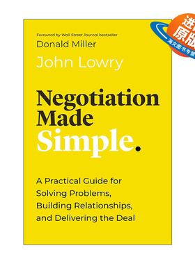 英文原版 Negotiation Made Simple 让谈判变得简单 解决问题 建立关系和达成协议的实用指南 精装 英文版 进口英语原版书籍