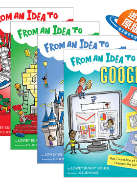 英文原版 From an Idea to 点子系列4册 Lowey Bundy Sichol 儿童科普读本 儿童商业传记 英文版 进口英语原版书籍