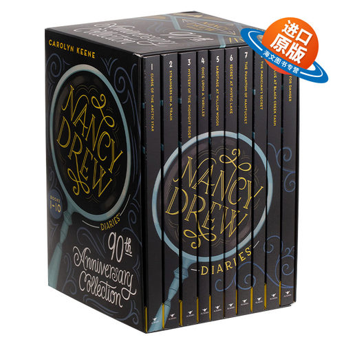 英文原版 Nancy Drew Diaries 90th Anniversary Collection  南希德鲁日记1-10册套装 90周年纪念版 神探南希 英文版 进口英语书