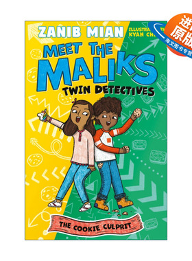 英文原版 Meet the Maliks Twin Detectives The Cookie Culprit 遇见马利克一家 双胞胎侦探1 奥马尔星球作者新作 章节桥梁书