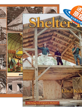 英文原版 Shelter 庇护所2册 绿色建筑住房设计 插图 Lloyd Kahn劳埃德·卡恩 英文版 进口英语原版书籍