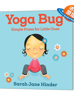 英文原版绘本 Yoga Bug Simple Poses for Little Ones 原版趣味运动主题纸板书 英文版 进口英语原版书籍儿童外文书