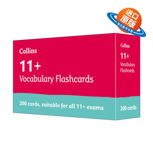 Vocabulary Flashcards 进口英语原版 Collins 书籍 英文版 适合GL和CEM 英文原版 柯林斯英国小升初英语单词闪卡