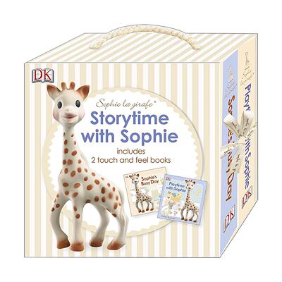 英文原版 Storytime with Sophie 苏菲长颈鹿 两册儿童触摸纸板书套装 DK儿童绘本 英文版 进口英语原版书籍