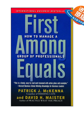 英文原版 First Among Equals 专业团队的管理 如何管理高学历的知识型员工 2002年商业书籍奖英文版 进口英语原版书籍