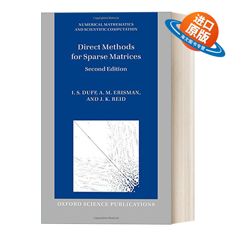 英文原版 Direct Methods for Sparse Matrices 稀疏矩阵应用论 牛津学术教材 精装 英文版 进口英语原版书籍