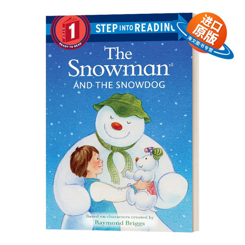 英文原版 The Snowman and the Snowdog 雪人和雪狗 Step into Reading 1 英文版 进口英语原版书籍儿童外文书