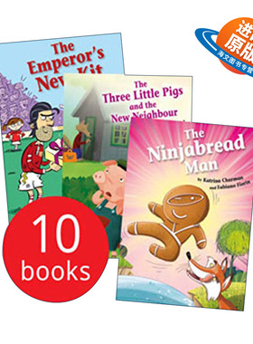 英文原版 Hopscotch Twisty Tales x 10 PB S/W 跳房子故事 10册套装 英文版 进口英语原版书籍