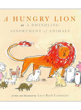 英文原版 A Hungry Lion or A Dwindling Assortment of Animals 好饿好饿的大狮子 精装图画书 入围2016年加拿大总督文学奖