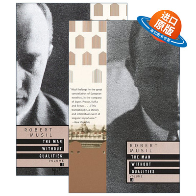 英文原版 The Man Without Qualities 没有个性的人系列2册 经典文学历史小说 Robert Musil 英文版 进口英语原版书籍