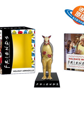 英文原版 Friends Holiday Armadillo 老友记 假日节日犰狳 桌面玩偶摆件 英文版 进口英语原版书籍