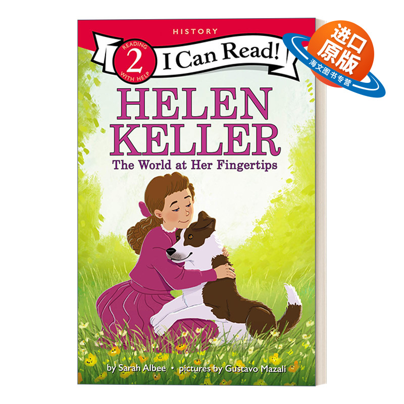 英文原版 Helen Keller The World at Her Fingertips 海伦凯勒 I Can Read 2 History 分级阅读名人传记系列 进口英语原版书籍