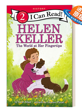 英文原版 Helen Keller The World at Her Fingertips 海伦凯勒 I Can Read 2 History 分级阅读名人传记系列 进口英语原版书籍
