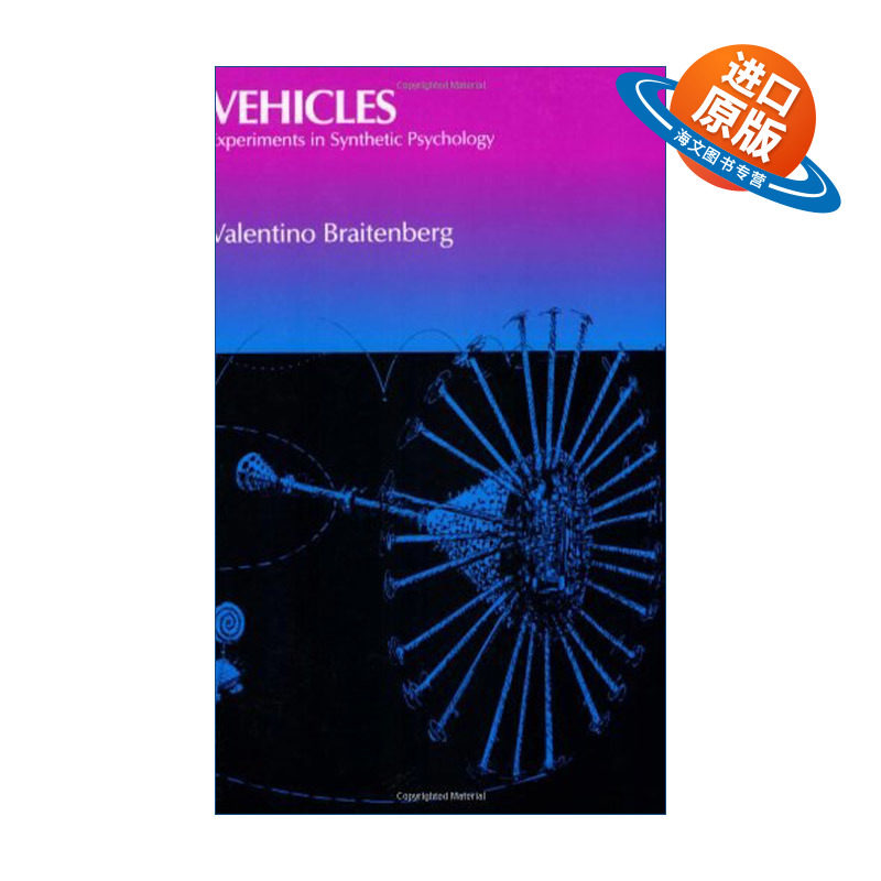 英文原版 Vehicles 工具 综合心理学思维实验 认知心理学 Valentino Braitenberg 英文版 进口英语原版书籍