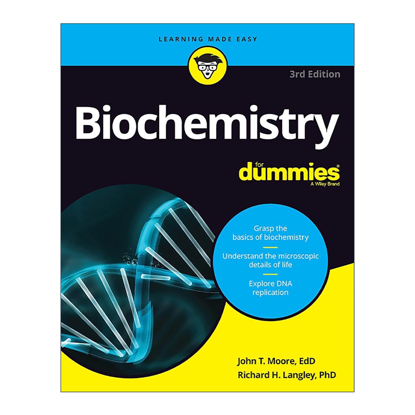 英文原版 Biochemistry For Dummies 生物化学入门 第3版 英文版 进口英语原版书籍