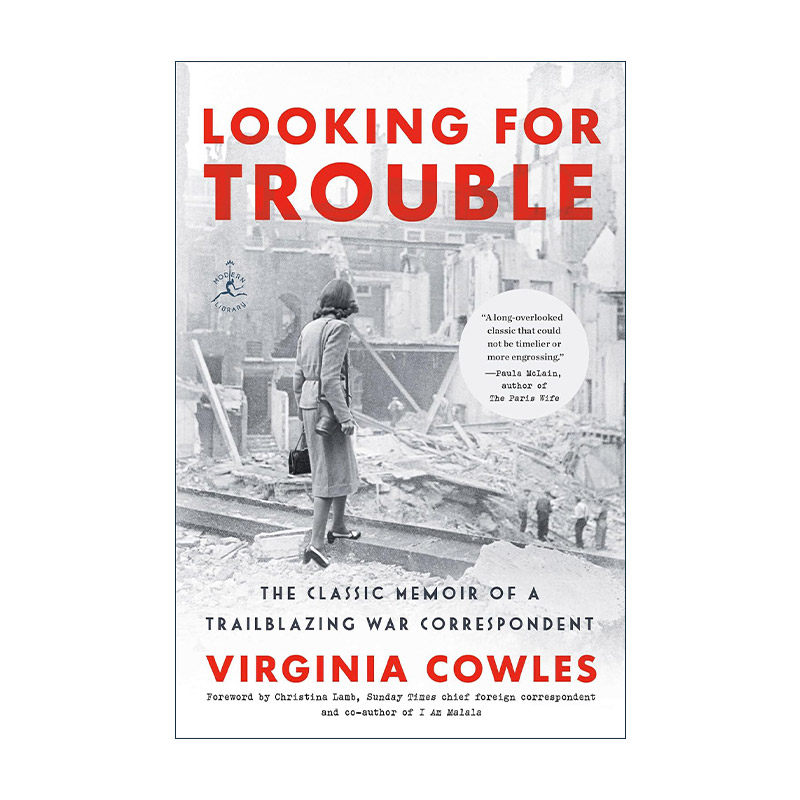 英文原版 Looking for Trouble 自寻烦恼 传奇战地女记者Virginia Cowles 战事回忆录 西班牙内战二战 英文版 进口英语原版书籍
