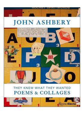 英文原版 John Ashbery 约翰·阿什贝利 他们知道自己想要什么 拼贴画和诗歌集 精装 英文版 进口英语原版书籍