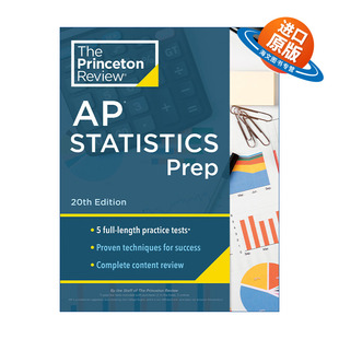 英文原版 Princeton Review AP Statistics Prep 20th Edition 普林斯顿评论AP统计学 第20版 2024 英文版 进口英语原版书籍