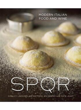 英文原版 SPQR 餐厅食谱 现代意大利美食和葡萄酒 烹饪指南 精装 Shelley Lindgren 英文版 进口英语原版书籍