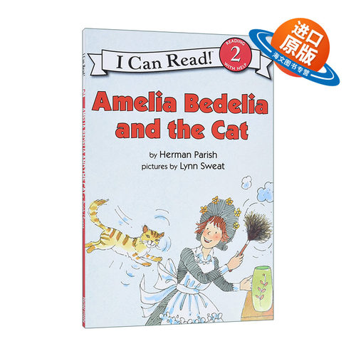 英文原版 Amelia Bedelia and the Cat 阿米莉亚和猫咪 糊涂女佣分级阅读 I Can Read Level 2 英文版 进口英语原版书籍