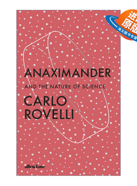 英文原版 Anaximander 阿那克西曼德 卡洛?罗韦利的科学起源课 英文版 进口英语原版书籍