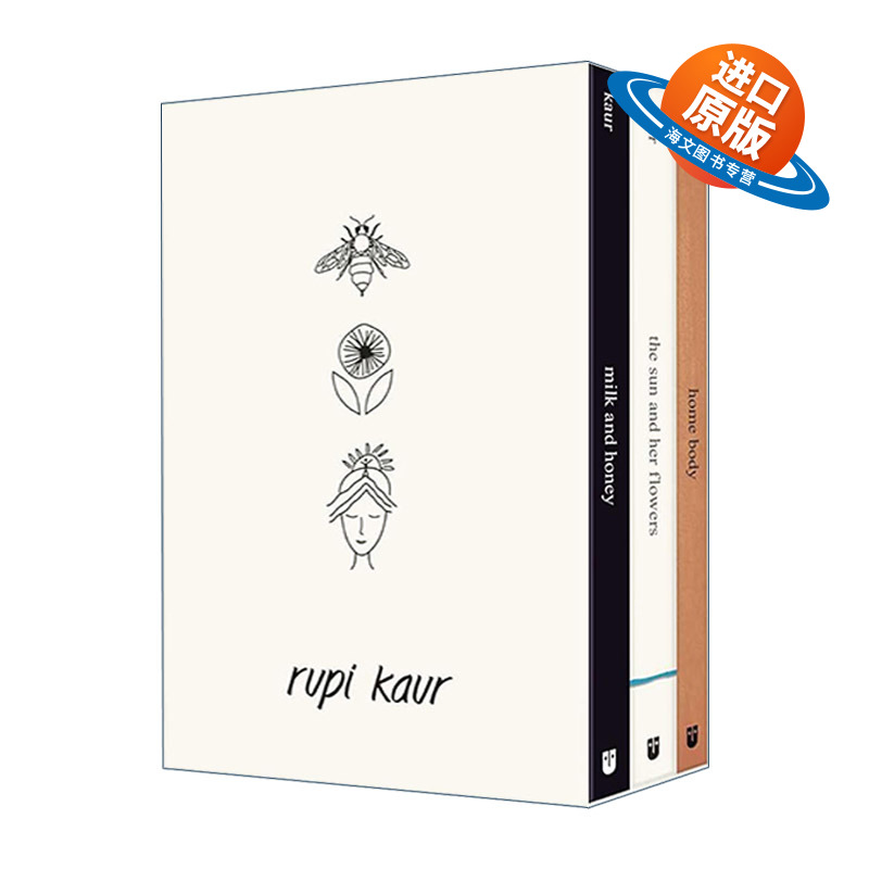 英文原版 Rupi Kaur Trilogy Boxed Set 露比考尔诗集3册盒装 牛奶与蜂蜜+太阳和她的花儿+宅男宅女 英文版 进口英语原版书籍