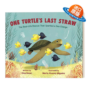 英文原版绘本 One Turtle's Last Straw 一只乌龟的救命稻草 儿童精装绘本 名家Marta álvarez Miguéns 英文版 进口英语原版书籍