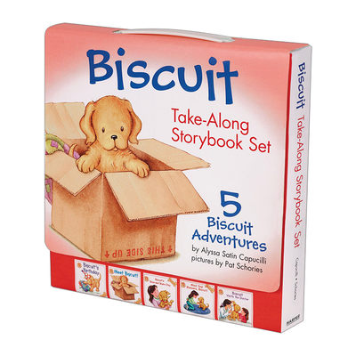 英文原版绘本 Biscuit Take-Along Storybook Set 小饼干狗绘本5册盒装 汪培珽书单 英文版 进口英语原版书籍