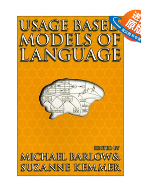 英文原版 Usage Based Models of Language 基于用法的语言模型 亚太语料库语言学协会主席Michael Barlow英文版 进口英语原版书籍