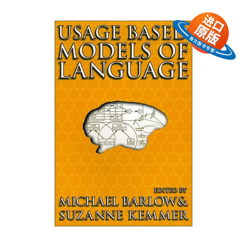 英文原版 Usage Based Models of Language 基于用法的语言模型 亚太语料库语言学协会主席Michael Barlow英文版 进口英语原版书籍