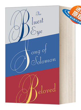 英文原版 Toni Morrison 托妮·莫里森三册套装 蓝的眼睛 所罗门之歌 宠儿 诺贝尔文学奖得主 英文版 进口英语原版书籍