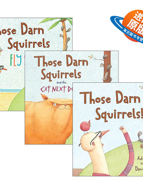 英文原版绘本 Those Darn Squirrels 可恶的松鼠3册 儿童趣味幽默英语启蒙读物 英文版 进口英语原版书籍
