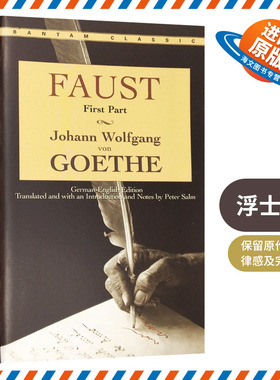 浮士德 英文原版 Faust 德英双语版 英文版进口书籍 经典外国文学名著 歌德 FAUST外文小说