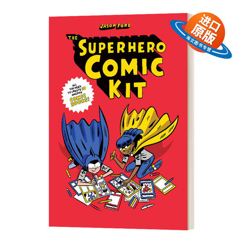 英文原版 The Superhero Comic Kit 超级英雄漫画工具包 英文版 进口英语原版书籍
