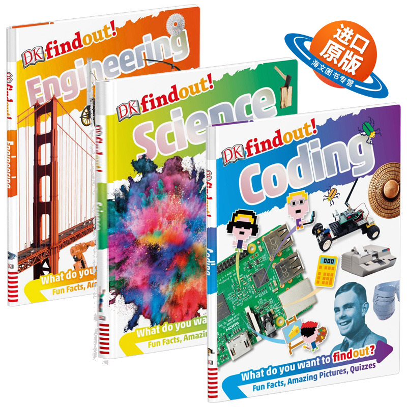 DK小发现 译码 工程 科学 英文原版 Coding Engineering Science 科技百科 进口英语读物 6-9岁 小学教辅 英文版原版书籍
