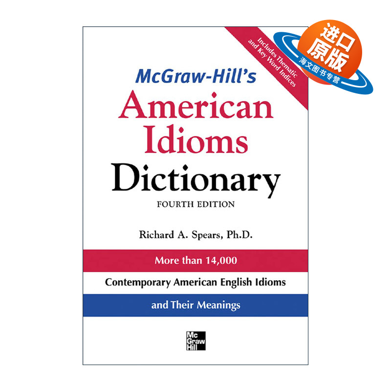 英文原版 McGraw-Hill's Dictionary of American Idioms Dictionary 麦克劳希尔 美国惯用语词典 第4版 英文版 进口英语原版书籍