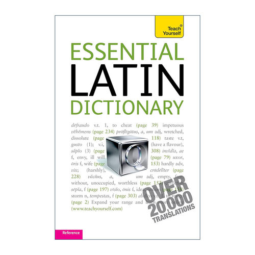 原版 Essential Latin Dictionary Teach Yourself 拉丁语基础词汇词典 进口原版书籍