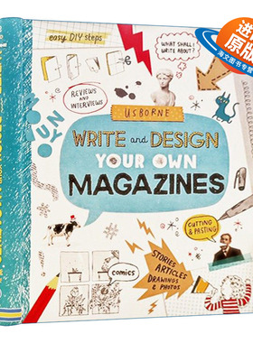 英文原版 Write and Design Your Own Magazines 自制杂志训练 精装 英文版 进口英语原版书籍