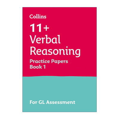 英文原版 Collins 11+ Verbal Reasoning Practice Papers Book 1 柯林斯英国小升初GL考试文字推理练习册1 英文版 进口英语书籍