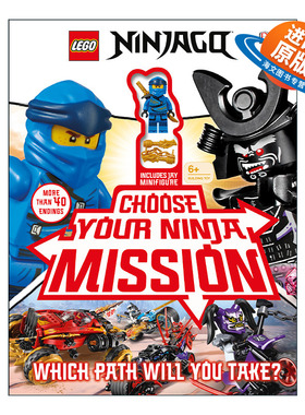 英文原版 LEGO NINJAGO Choose Your Ninja Mission 乐高忍者选择你的忍者任务 带乐高人仔 精装 英文版 进口英语原版书籍
