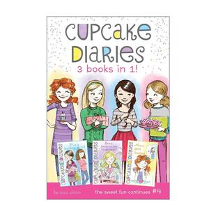 英文原版 Cupcake Diaries 3 Books in 1! 蛋糕烘焙师3合1 儿童友谊章节书 英文版 进口英语原版书籍