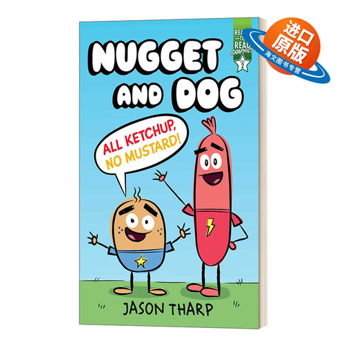 英文原版Nugget and Dog All Ketchup No Mustard努格特和狗 只有番茄酱 没有芥末 分级阅读漫画版Ready-to-Read Graphics Level 2