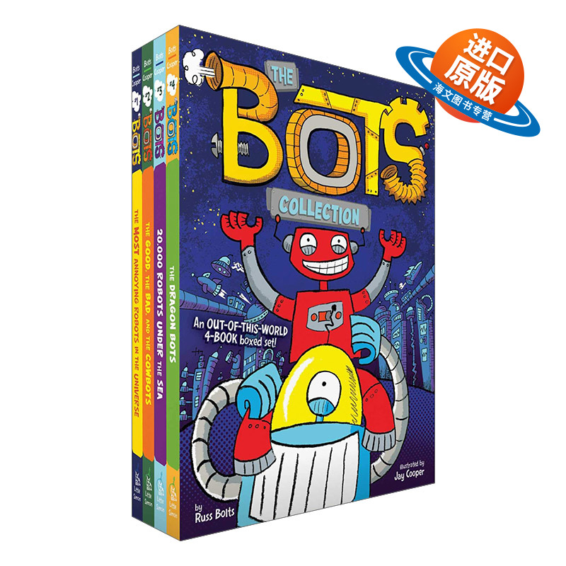 英文原版 The Bots Collection 机甲星球的机器人4册套装 英文版 进口英语原版书籍