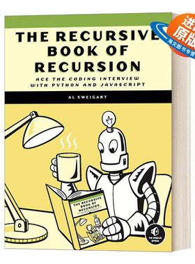 英文原版 The Recursive Book of Recursion 递归之书 用Python和JavaScript进行编程面试 Al Sweigart 英文版 进口英语原版书籍