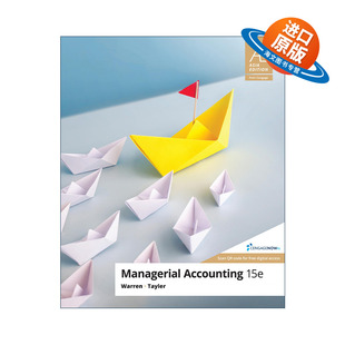 英文原版 Managerial Accounting 管理会计 第15版 英文版 进口英语原版书籍