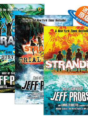 英文原版 Stranded 搁浅系列3册 儿童动作冒险小说 Jeff Probst 英文版 进口英语原版书籍