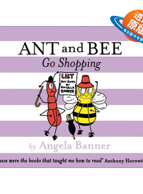 英文原版绘本 Ant And Bee Go Shopping 蚂蚁和蜜蜂 去购物 儿童彩色单词故事书精装 英文版 进口英语原版书籍