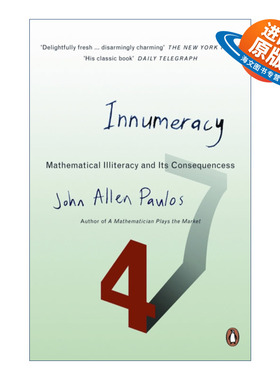 英文原版 Innumeracy 数盲 数学无知者眼中的迷惘世界 约翰 ·艾伦·保罗士 英文版 进口英语原版书籍